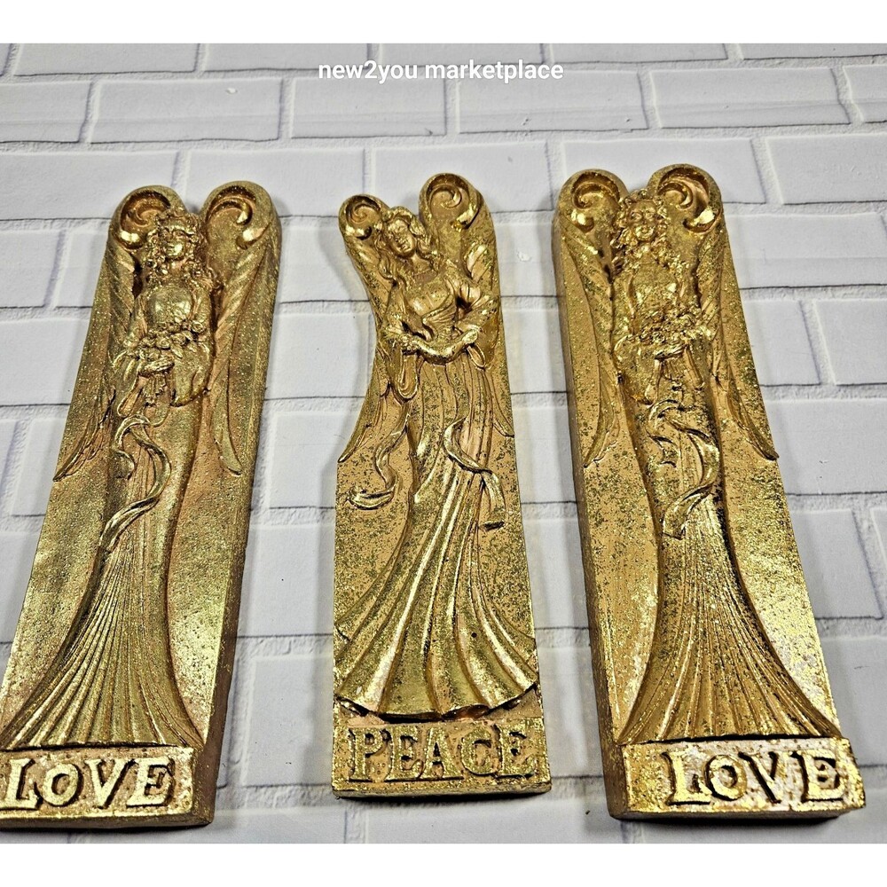 vintage style wall decor angles love and peace lightweight 70's decor